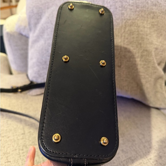 Dooney&Bourke Black Caberolet Vintage Polka Dot Hobo. 131/2x10 EUC with dusty - Picture 11 of 12